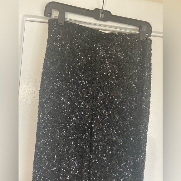 Express super high waisted flare sequin pant size Small - Picture 6 of 13